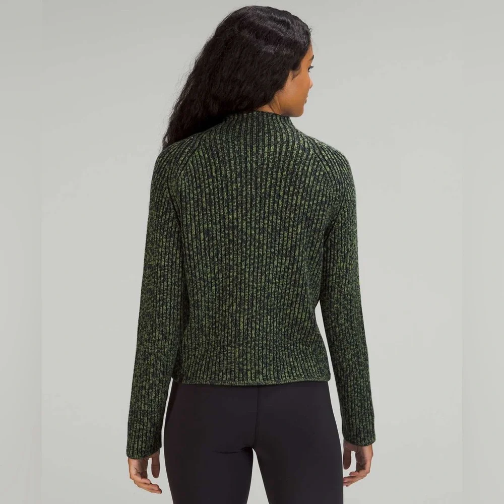 LULULEMON Cotton-Cashmere Blend Mock Neck Sweater - 4